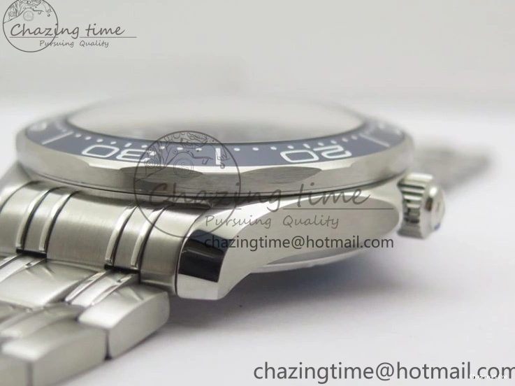 0324 Seamaster Diver 300M ORF 1:1 Best Edition Blue Ceramic Gray Dial on SS Bracelet A HighQuality 7867